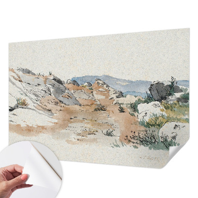 87D-Fototapete mit Motiv einer Felslandschaft