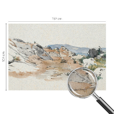 87D-Fototapete mit Motiv einer Felslandschaft