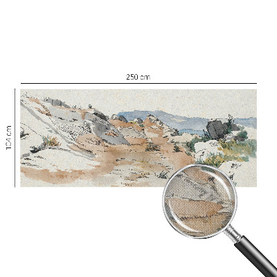 87D-Fototapete mit Motiv einer Felslandschaft