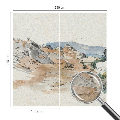 87D-Fototapete mit Motiv einer Felslandschaft