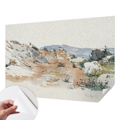 87D-Fototapete mit Motiv einer Felslandschaft