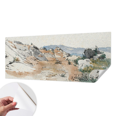 87D-Fototapete mit Motiv einer Felslandschaft