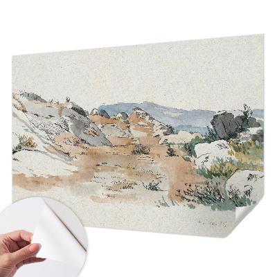 87D-Fototapete mit Motiv einer Felslandschaft