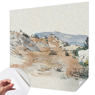 87D-Fototapete Felslandschaft