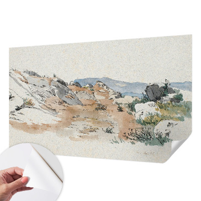 87D-Fototapete mit Motiv einer Felslandschaft