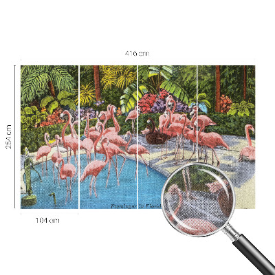 Selbstklebende Fototapete fürs Kinderzimmer Exotische Szene