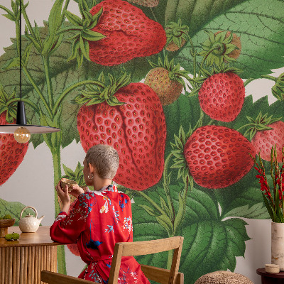 Selbstklebende Fototapete für die Wand mit Sommerfrüchten