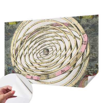 Selbstklebende Fototapete fürs Schlafzimmer mit kosmischer Spirale als Motiv