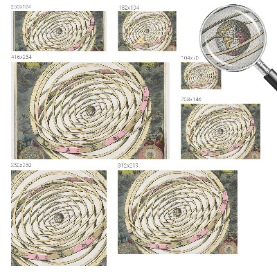 Selbstklebende Fototapete fürs Schlafzimmer mit kosmischer Spirale als Motiv