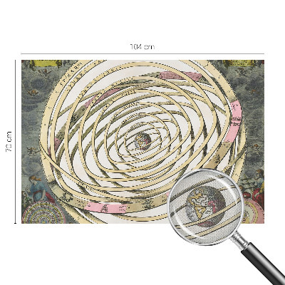 Selbstklebende Fototapete fürs Schlafzimmer mit kosmischer Spirale als Motiv