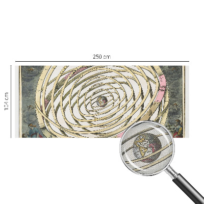 Selbstklebende Fototapete fürs Schlafzimmer mit kosmischer Spirale als Motiv