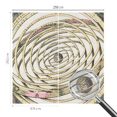 Selbstklebende Fototapete fürs Schlafzimmer Kosmische Spirale