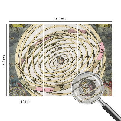 Selbstklebende Fototapete fürs Schlafzimmer mit kosmischer Spirale als Motiv