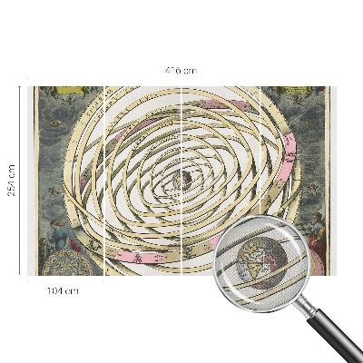 Selbstklebende Fototapete fürs Schlafzimmer mit kosmischer Spirale als Motiv
