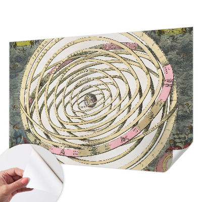 Selbstklebende Fototapete fürs Schlafzimmer mit kosmischer Spirale als Motiv