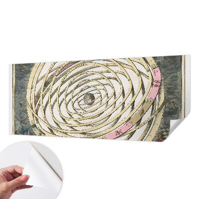 Selbstklebende Fototapete fürs Schlafzimmer mit kosmischer Spirale als Motiv