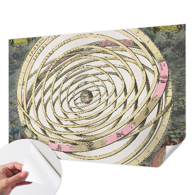 Selbstklebende Fototapete fürs Schlafzimmer mit kosmischer Spirale als Motiv