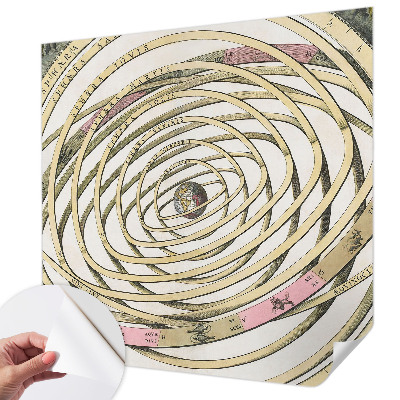 Selbstklebende Fototapete fürs Schlafzimmer mit kosmischer Spirale als Motiv