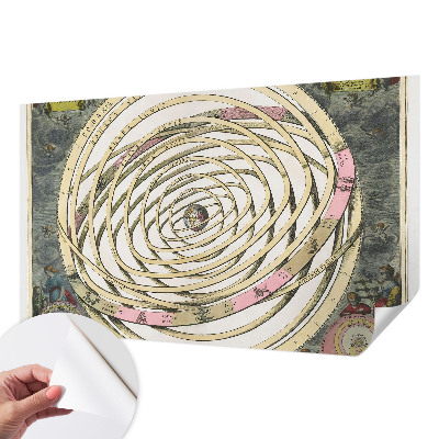 Selbstklebende Fototapete fürs Schlafzimmer mit kosmischer Spirale als Motiv