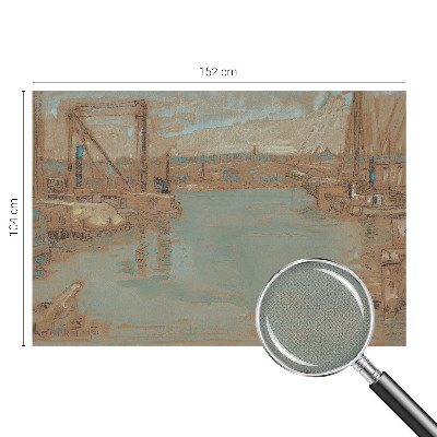 Fototapete in 3D-Optik Hafenansichten