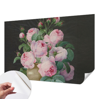 Moderne Fototapete nach Maß mit floralem Motiv