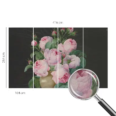 Moderne Fototapete nach Maß mit floralem Motiv
