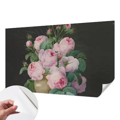 Moderne Fototapete nach Maß mit floralem Motiv