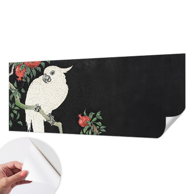 87D-Fototapete fürs Wohnzimmer Granatapfelpapagei