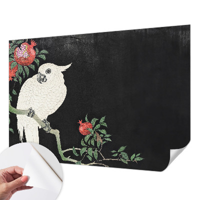 87D-Fototapete fürs Wohnzimmer Granatapfelpapagei