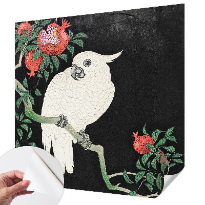 87D-Fototapete fürs Wohnzimmer Granatapfelpapagei