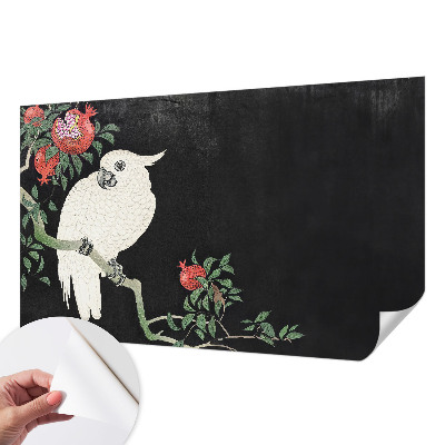 87D-Fototapete fürs Wohnzimmer Granatapfelpapagei