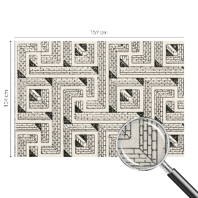 Fototapete nach Maß mit Ziegellabyrinth-Motiv