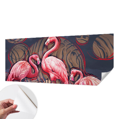 Hochwertige Bildtapete mit rosa Flamingos