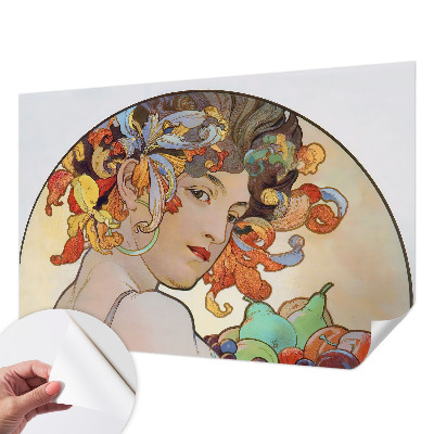 Vintage Tapete in farbenfrohem Jugendstil