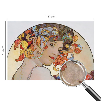 Vintage Tapete in farbenfrohem Jugendstil