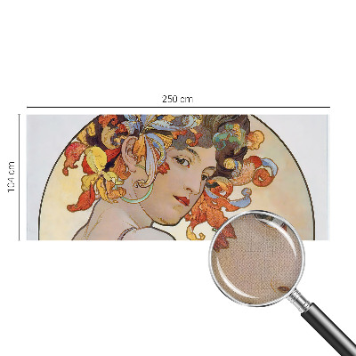 Vintage Tapete in farbenfrohem Jugendstil