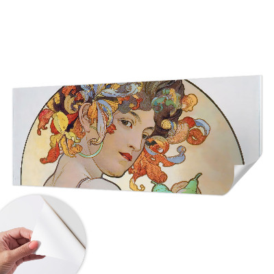 Vintage Tapete in farbenfrohem Jugendstil