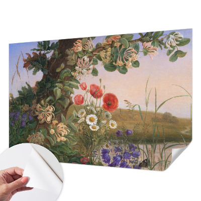 Selbstklebende Fototapete für die Wand mit Blumenmotiv