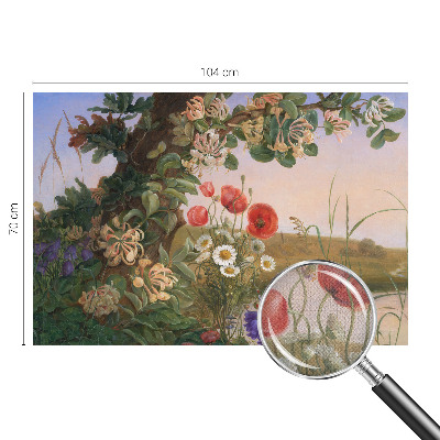 Selbstklebende Fototapete für die Wand mit Blumenmotiv
