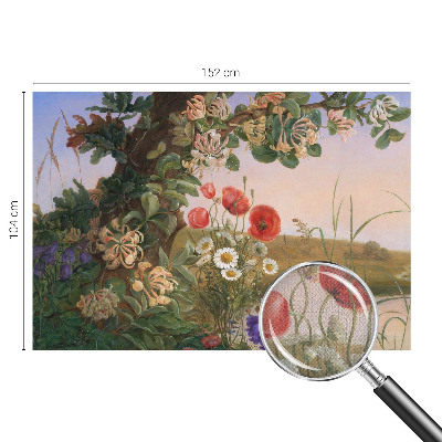 Selbstklebende Fototapete für die Wand mit Blumenmotiv