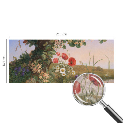 Selbstklebende Fototapete für die Wand Blumenidylle