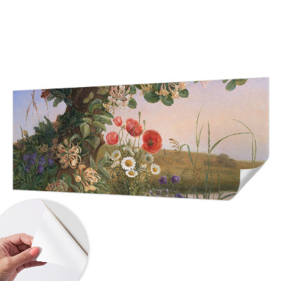 Selbstklebende Fototapete für die Wand Blumenidylle