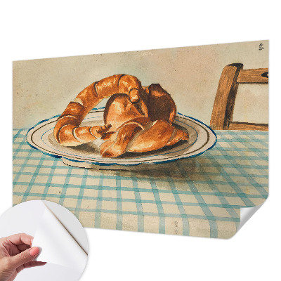 Selbstklebende Fototapete fürs Schlafzimmer mit Motiv von Küchengebäck