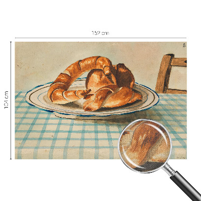 Selbstklebende Fototapete fürs Schlafzimmer mit Motiv von Küchengebäck