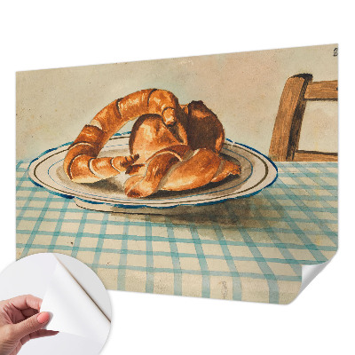 Selbstklebende Fototapete fürs Schlafzimmer mit Motiv von Küchengebäck