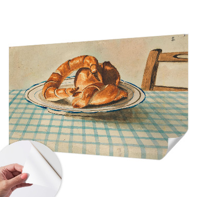Selbstklebende Fototapete fürs Schlafzimmer mit Motiv von Küchengebäck