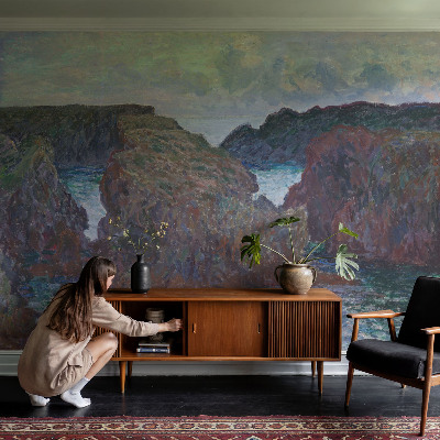 Selbstklebende Fototapete fürs Wohnzimmer Felsküste