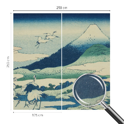 88D-Fototapete fürs Schlafzimmer Kräne und Berge