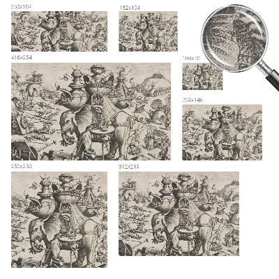 Fototapete nach Maß Eine groteske Schlacht