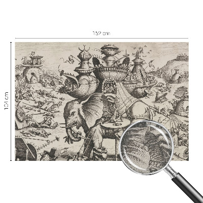 Fototapete nach Maß Eine groteske Schlacht